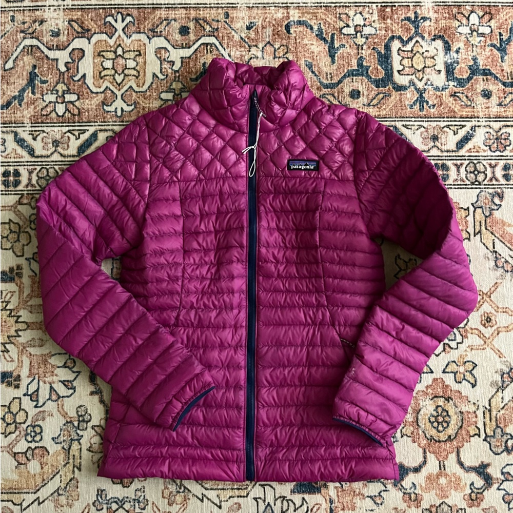 Patagonia AlpLight Down Jacket Packable Amaranth Pink - NEW XS - Picture 2 of 5
